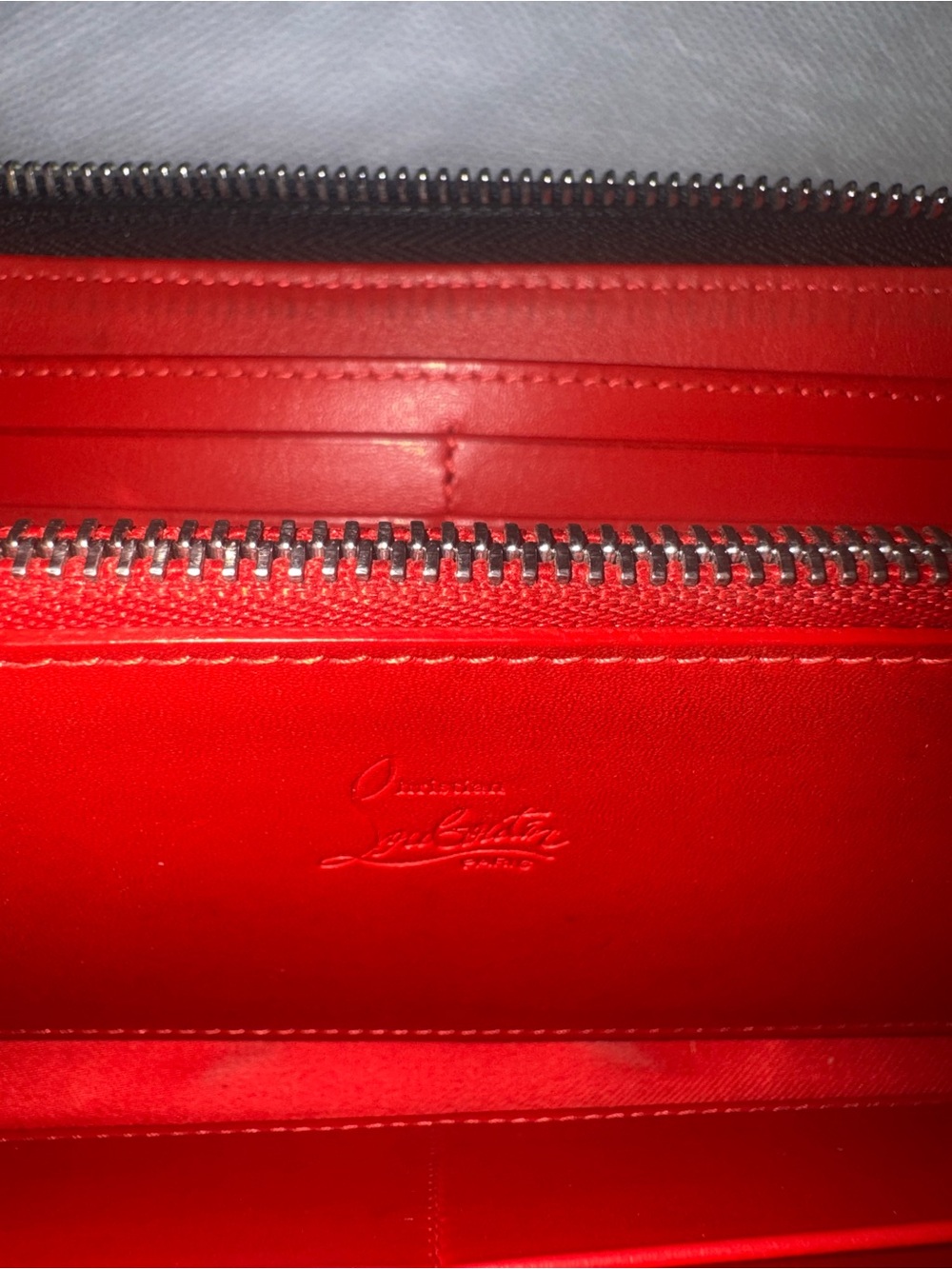 Christian Louboutin lizard print spike Zip Wallet 💎pristine💎 - Picture 5 of 8